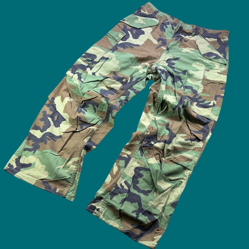 Military Field Trousers Men M Camo Woodland Cargo M-65 Cold Weather Combat Army